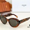 120 CELINE New Arrival Official Website Poster Simple Style Versatile Candy Colors Sunglasses Favorite Oval Frame with Signature Logo Design Fashionable and Everyday Wear Popular on Xiaohongshu Influencer Recommendations Model: CL40193I Size: 53-21-145 🔝🔝 Eyewear Sunglasses