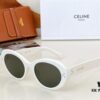 120 CELINE New Arrival Official Website Poster Simple Style Versatile Candy Colors Sunglasses Favorite Oval Frame with Signature Logo Design Fashionable and Everyday Wear Popular on Xiaohongshu Influencer Recommendations Model: CL40193I Size: 53-21-145 🔝🔝 Eyewear Sunglasses