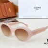 120 CELINE New Arrival Official Website Poster Simple Style Versatile Candy Colors Sunglasses Favorite Oval Frame with Signature Logo Design Fashionable and Everyday Wear Popular on Xiaohongshu Influencer Recommendations Model: CL40193I Size: 53-21-145 🔝🔝 Eyewear Sunglasses
