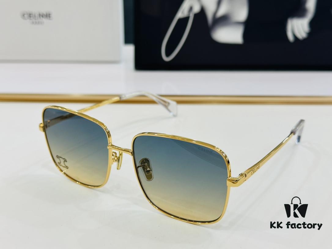 CELINE CL42112U Size 58□17-147, Popular Unisex Style with Excellent Shine and Premium Texture, D-Craftsmanship Sunglasses