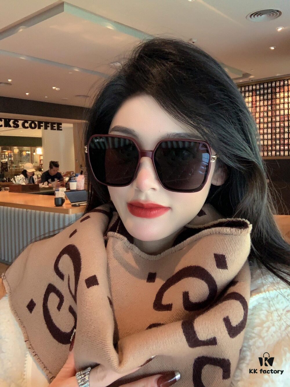 TR Polarized Series Sunglasses - CELINE Original Celine Square Frame Luxury Designer Sunglasses CL:5236