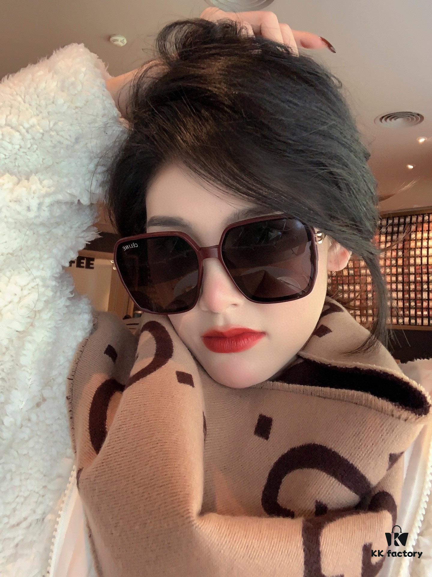 TR Polarized Series Sunglasses - CELINE Original Celine Square Frame Luxury Designer Sunglasses CL:5236