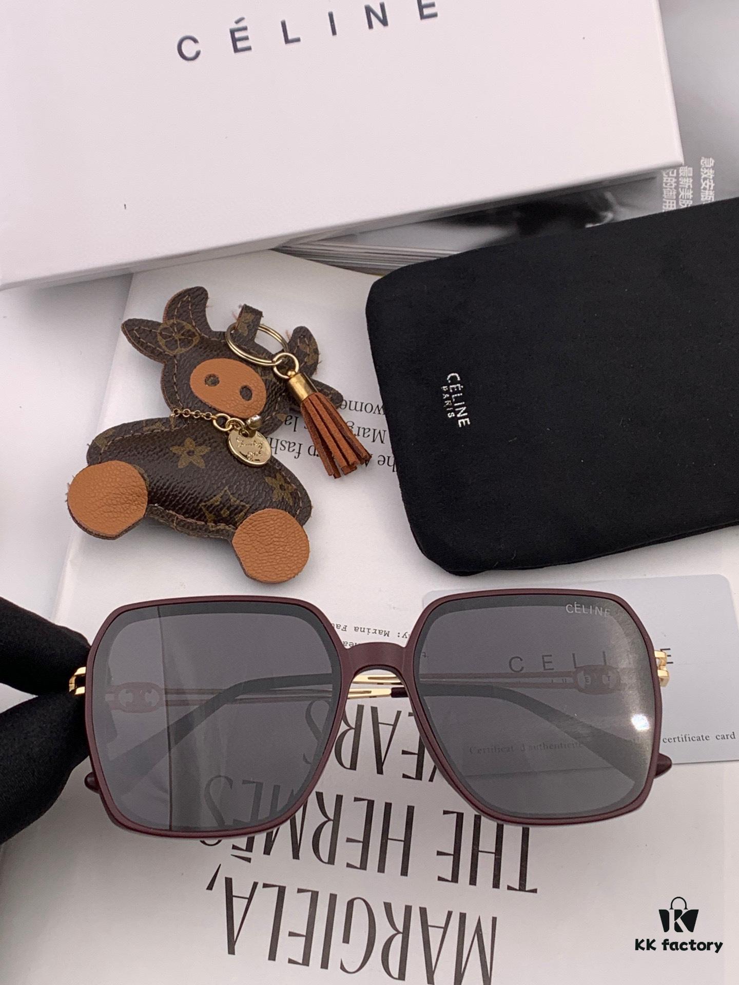 TR Polarized Series Sunglasses - CELINE Original Celine Square Frame Luxury Designer Sunglasses CL:5236