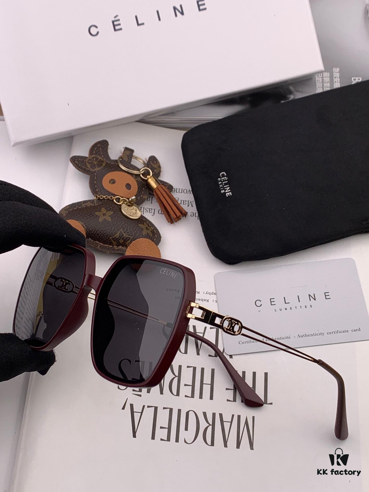 TR Polarized Series Sunglasses - CELINE Original Celine Square Frame Luxury Designer Sunglasses CL:5236