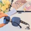 Celine New Arrival European and American Fashion Frameless Sunglasses for Women, High-End Style Cut-Edge Sun Protection Glasses with UV Protection
