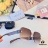Celine New Arrival European and American Fashion Frameless Sunglasses for Women, High-End Style Cut-Edge Sun Protection Glasses with UV Protection