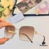 Celine-Style Korean Fashion Metal Frame Oversized Sunglasses for Women, Trendy Round UV Protection Shades Unisex, Ins Style Streetwear Eyewear
