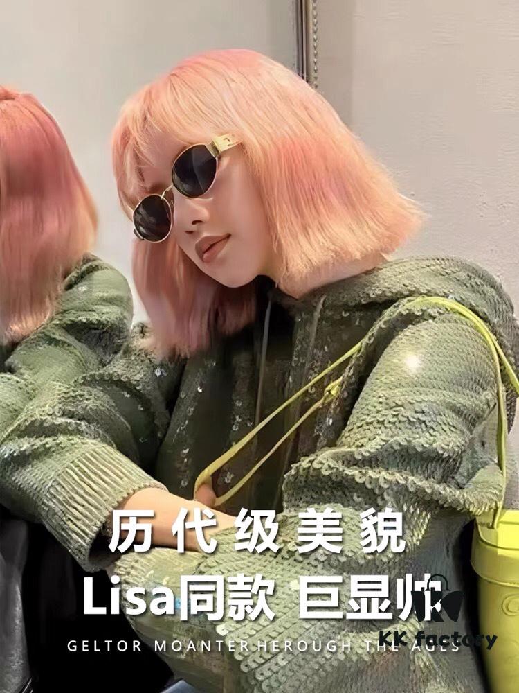 Celinelisa Style Vintage Oval Cat-Eye Sunglasses for Women, High-End 2024 New Round Sun Glasses with Gold Frame, Flattering for Round Faces