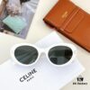 CELINE New Arrival Poster Style Simple and Versatile Sunglasses in Candy Colors, Oval Frame with Signature Logo Design, Fashionable and Everyday Wear, Popular on Xiaohongshu Among Influencers, Model: CL40193I, Size: 53-21-145