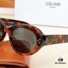 CELINE New Arrival Poster Style Simple and Versatile Sunglasses in Candy Colors, Oval Frame with Signature Logo Design, Fashionable and Everyday Wear, Popular on Xiaohongshu Among Influencers, Model: CL40193I, Size: 53-21-145