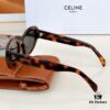 CELINE New Arrival Poster Style Simple and Versatile Sunglasses in Candy Colors, Oval Frame with Signature Logo Design, Fashionable and Everyday Wear, Popular on Xiaohongshu Among Influencers, Model: CL40193I, Size: 53-21-145