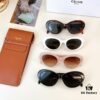 CELINE New Arrival Poster Style Simple and Versatile Sunglasses in Candy Colors, Oval Frame with Signature Logo Design, Fashionable and Everyday Wear, Popular on Xiaohongshu Among Influencers, Model: CL40193I, Size: 53-21-145