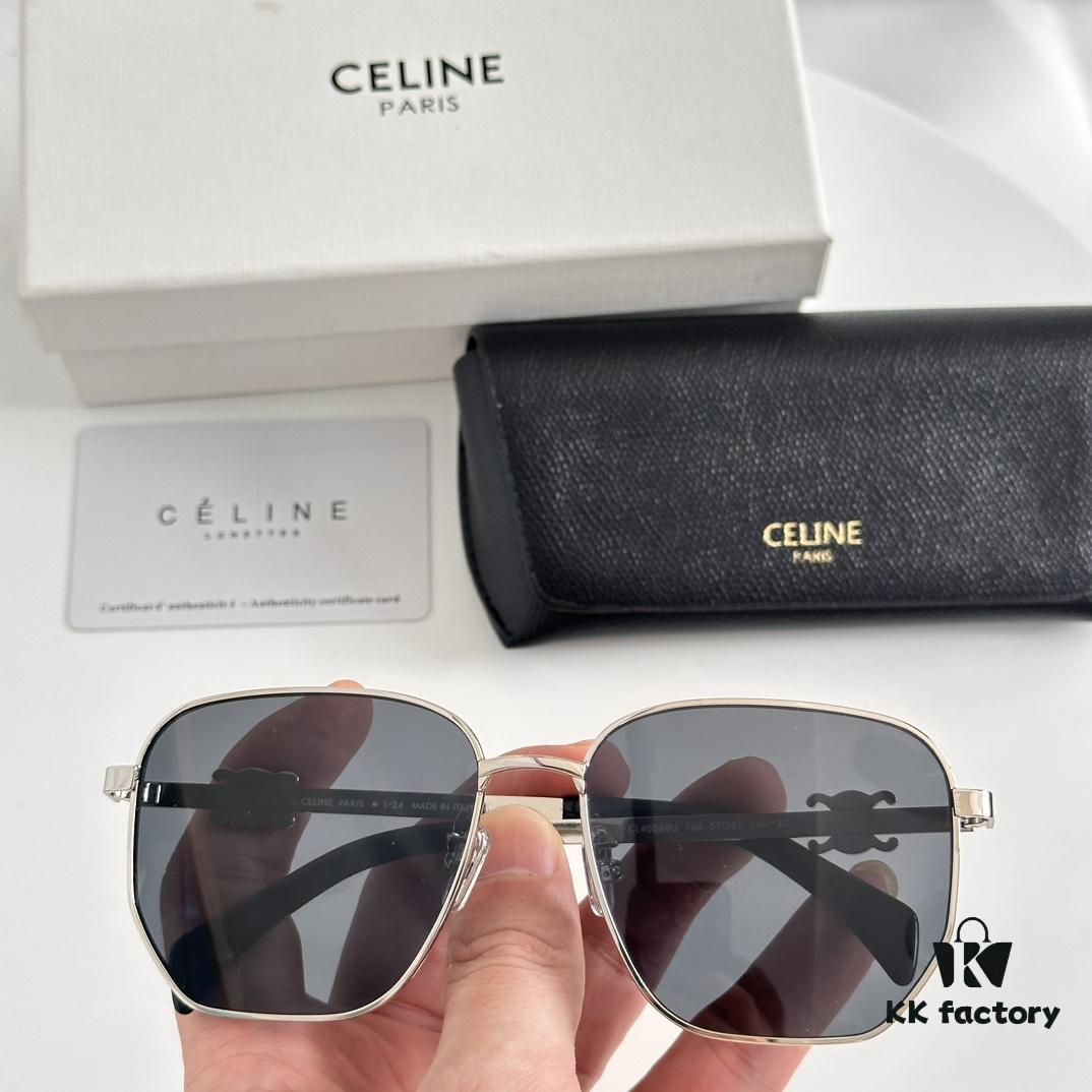 Celine Aviator Sunglasses CL40068U Size 57-21-140