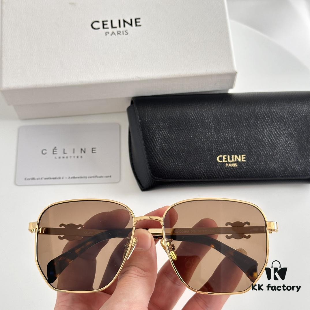 Celine Aviator Sunglasses CL40068U Size 57-21-140