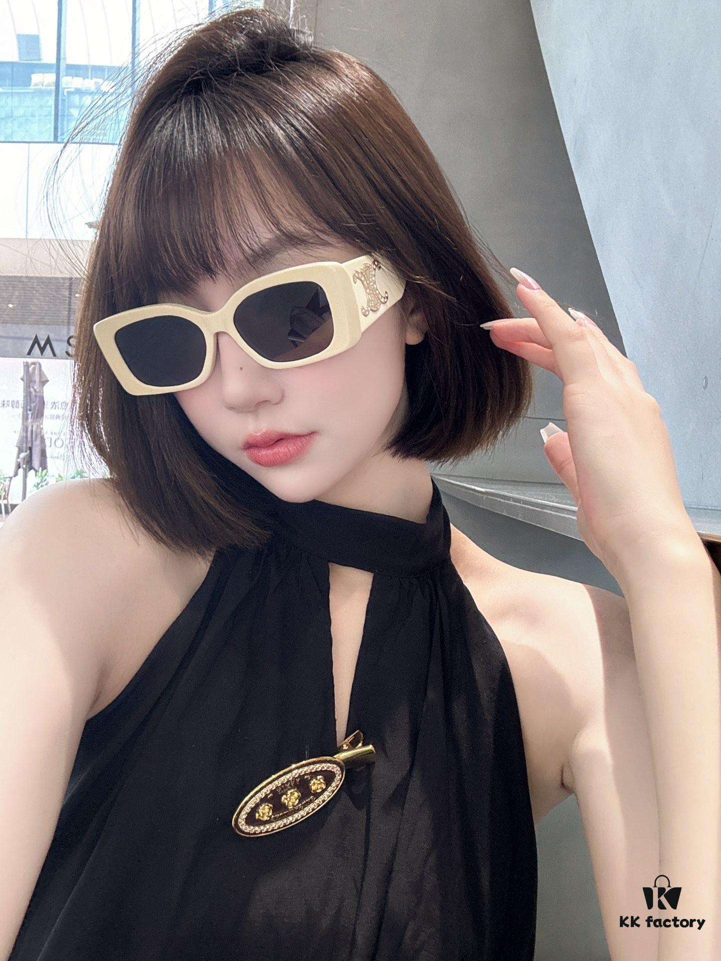 CELINE Rhinestone-Encrusted Archlight Model