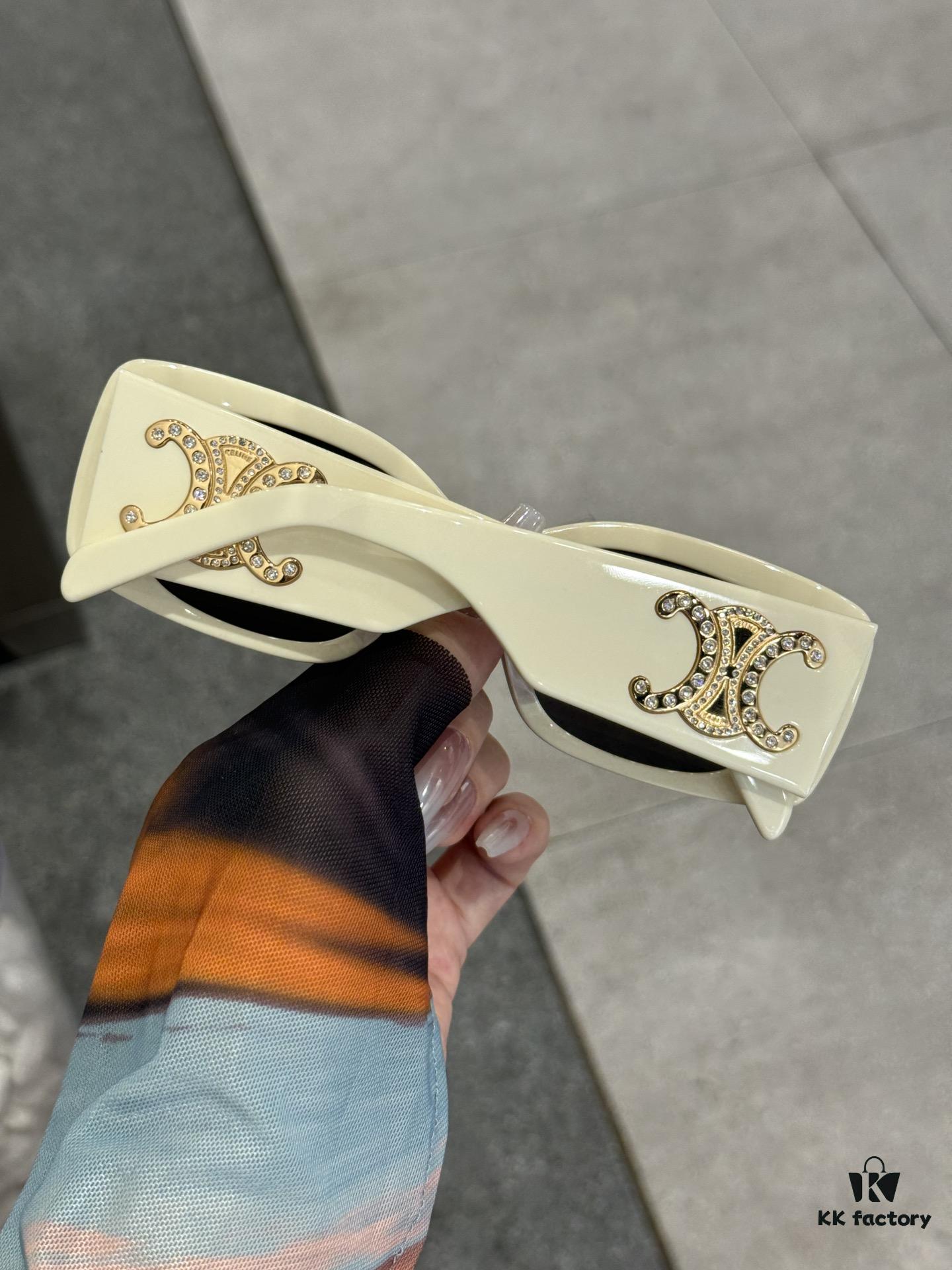 CELINE Rhinestone-Encrusted Archlight Model