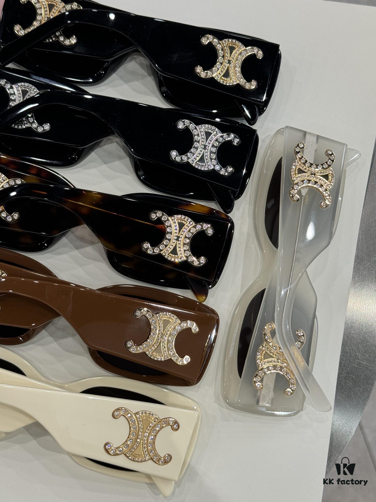 CELINE Rhinestone-Encrusted Archlight Model