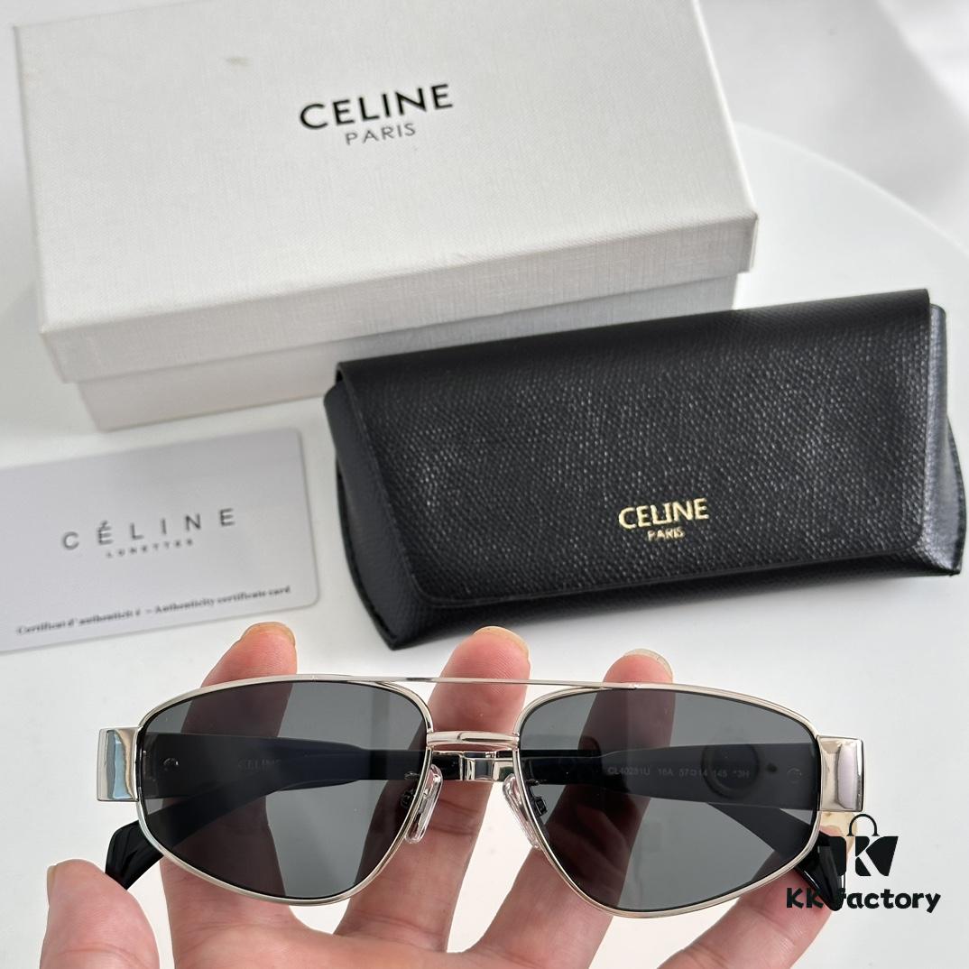 Factory Direct Price with Internal Coating Carl Zeiss Logo CELINE CL40281U, Consistently Popular Style, European and American Fashion B, High Gloss, Strong Texture, Excellent Craftsmanship Sunglasses
