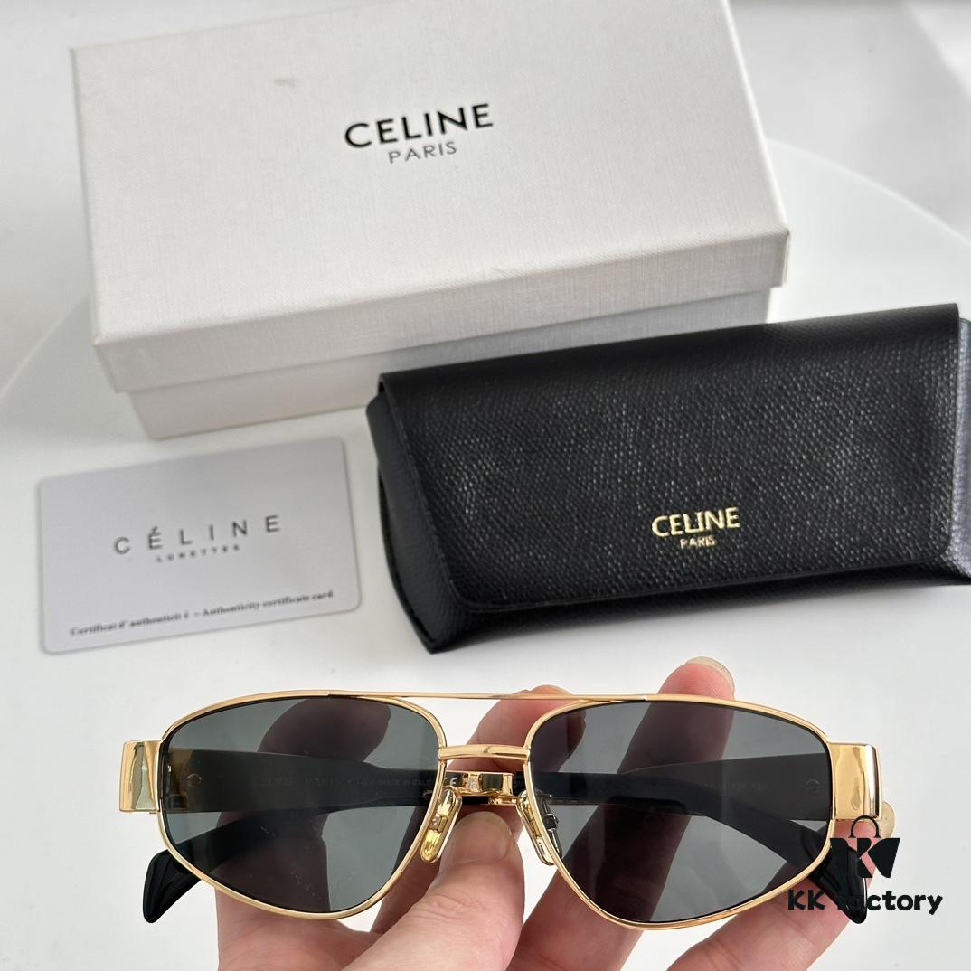 Factory Direct Price with Internal Coating Carl Zeiss Logo CELINE CL40281U, Consistently Popular Style, European and American Fashion B, High Gloss, Strong Texture, Excellent Craftsmanship Sunglasses