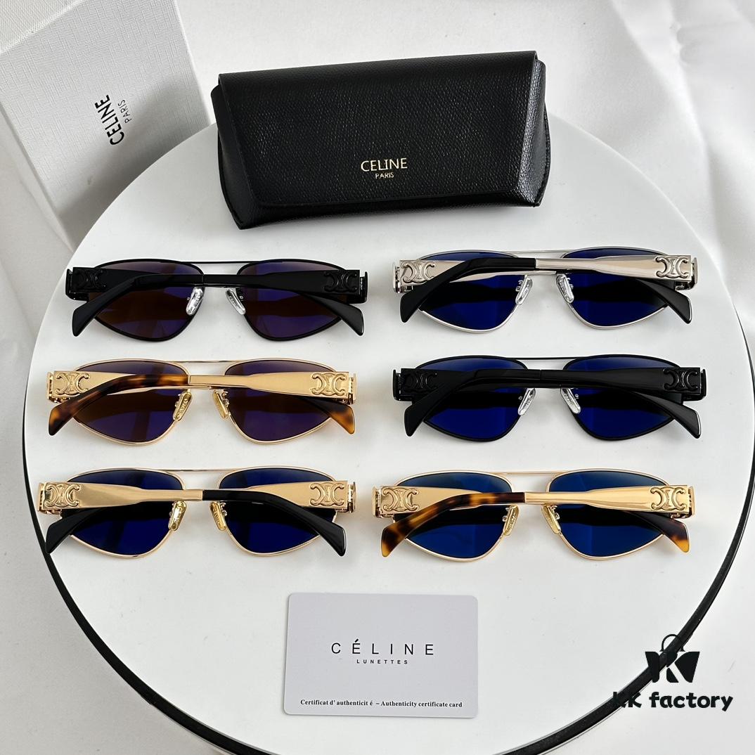 Factory Direct Price with Internal Coating Carl Zeiss Logo CELINE CL40281U, Consistently Popular Style, European and American Fashion B, High Gloss, Strong Texture, Excellent Craftsmanship Sunglasses
