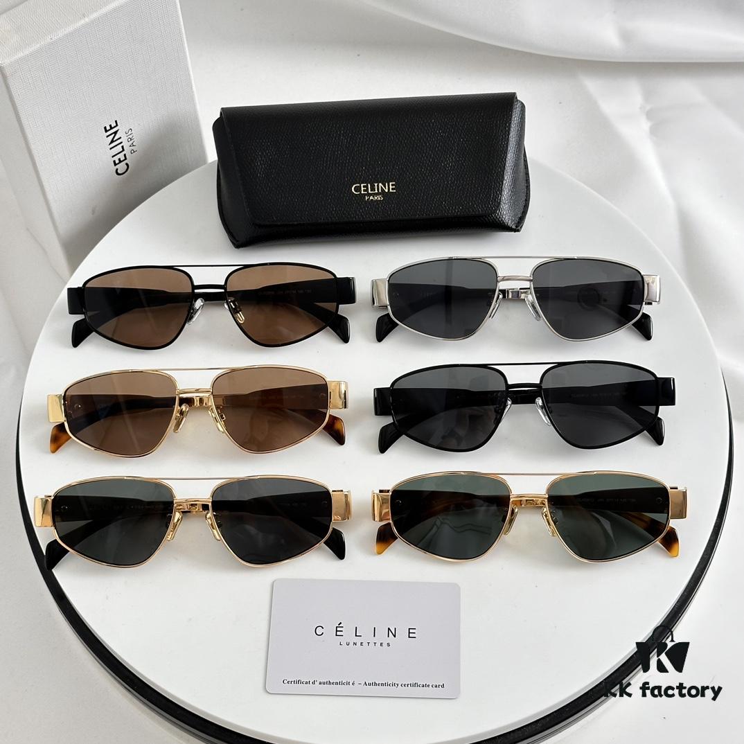 Factory Direct Price with Internal Coating Carl Zeiss Logo CELINE CL40281U, Consistently Popular Style, European and American Fashion B, High Gloss, Strong Texture, Excellent Craftsmanship Sunglasses