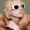 CELINE 2024 New Runway Collection Square Oversized Archetype Sunglasses, Popular Trendy Women's Eyewear Inspired by Yang Mi