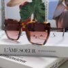 Celine 2024 New Arrival Luxury Elegant Large Square Frame Society Lady Sunglasses for Women, Stylish Oversized Round Face Sun Protection Shades