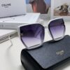 Celine 2024 New Arrival Luxury Elegant Large Square Frame Society Lady Sunglasses for Women, Trendy Oversized Round Face Sun Shades