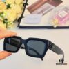 Celine New Square Frame Metal Detail Sunglasses, Stylish Unisex UV Protection Sun Glasses