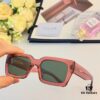 Celine New Square Frame Metal Detail Sunglasses, Stylish Unisex UV Protection Sun Glasses