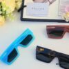 Celine New Square Frame Metal Detail Sunglasses, Stylish Unisex UV Protection Sun Glasses