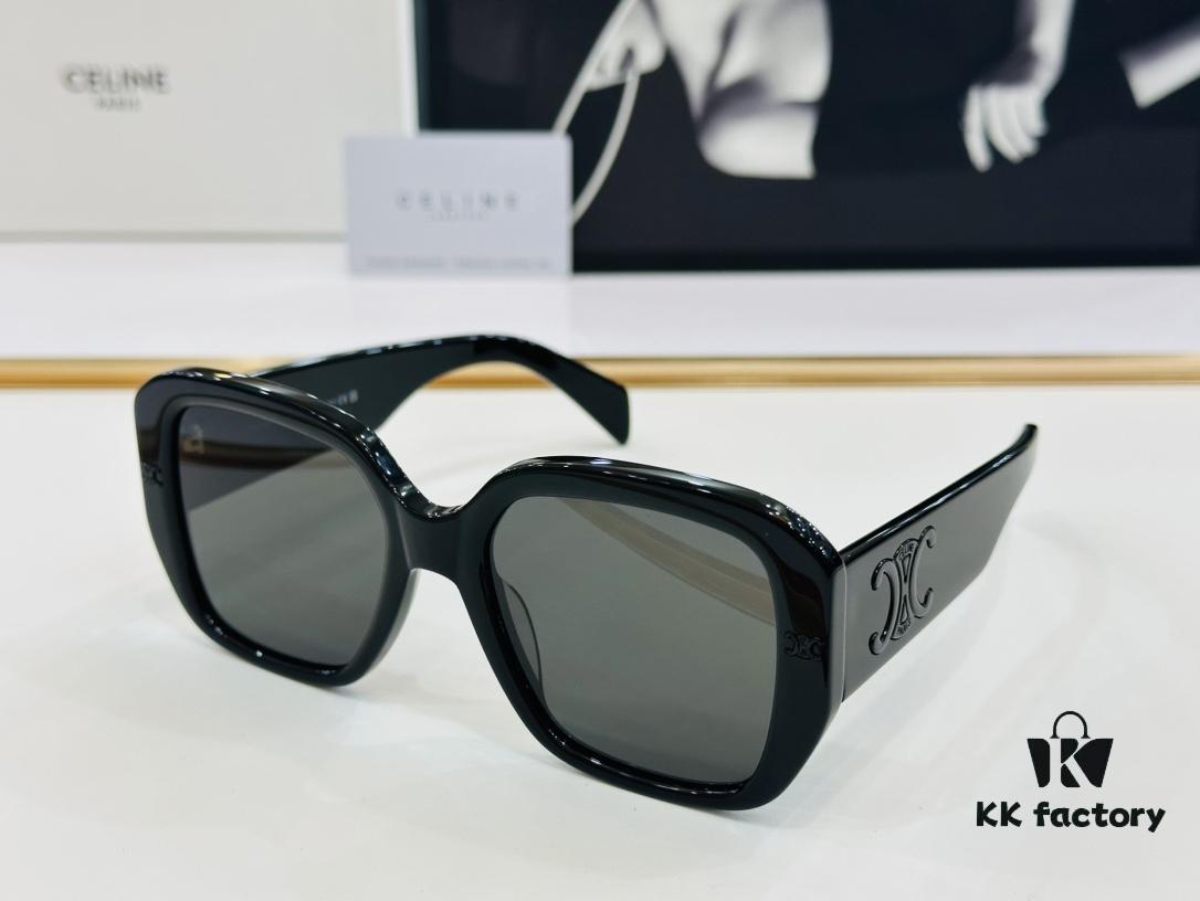 CELINE CE40322 Size: 55□21-145 Arch of Triumph Temple Sunglasses High-End Version Premium Quality Acetate Fashion Sunglasses