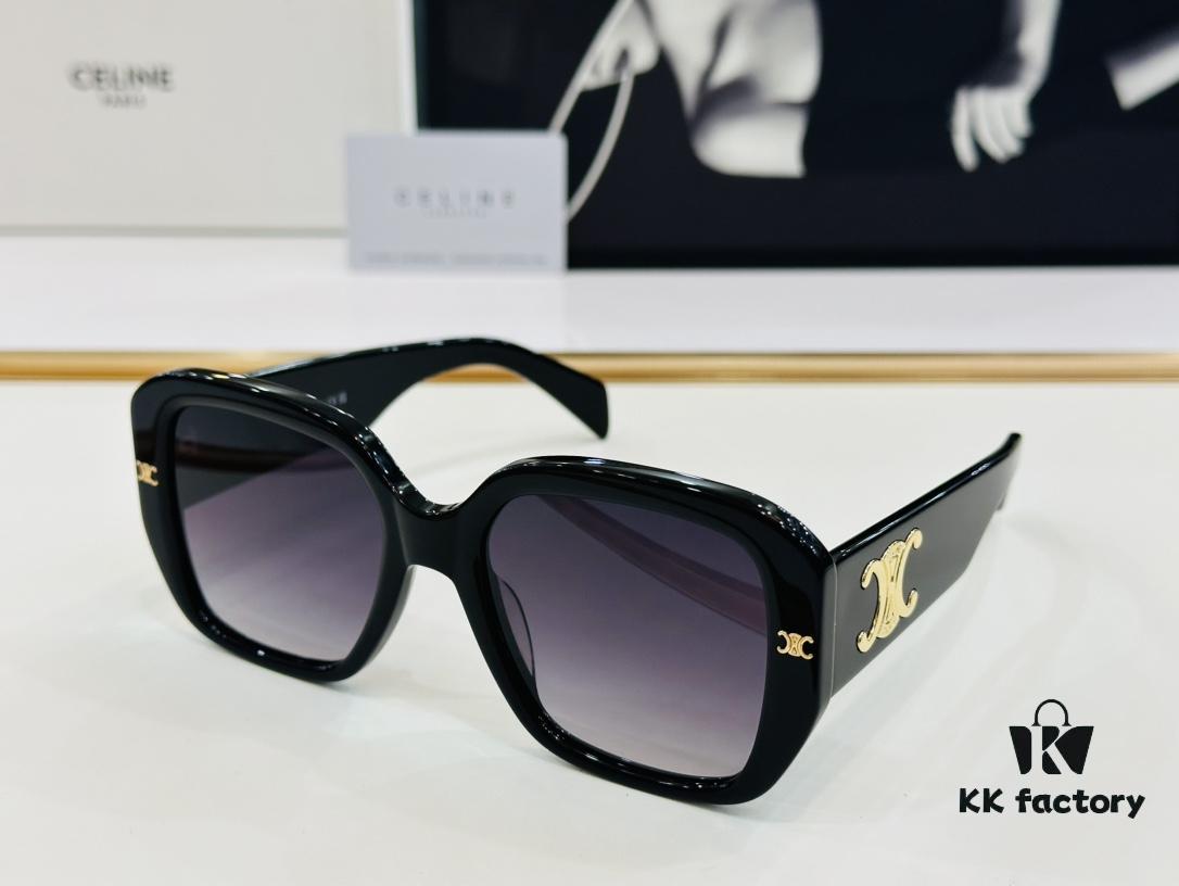 CELINE CE40322 Size: 55□21-145 Arch of Triumph Temple Sunglasses High-End Version Premium Quality Acetate Fashion Sunglasses