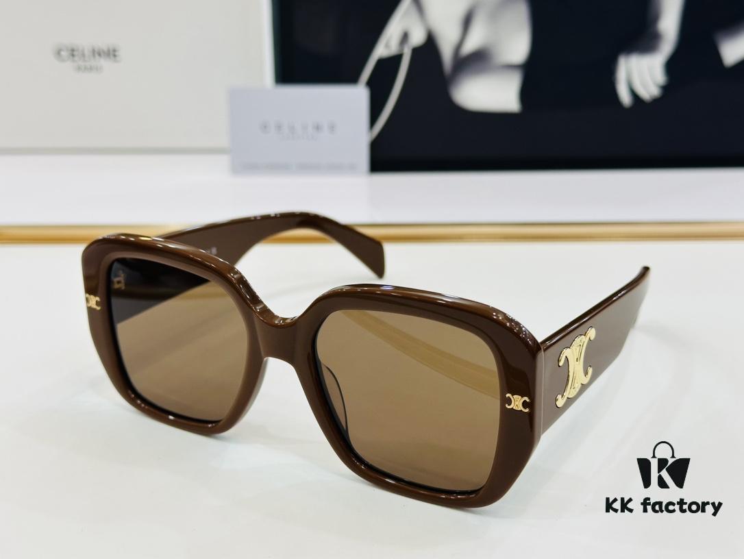 CELINE CE40322 Size: 55□21-145 Arch of Triumph Temple Sunglasses High-End Version Premium Quality Acetate Fashion Sunglasses