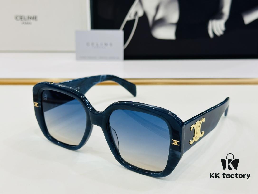 CELINE CE40322 Size: 55□21-145 Arch of Triumph Temple Sunglasses High-End Version Premium Quality Acetate Fashion Sunglasses