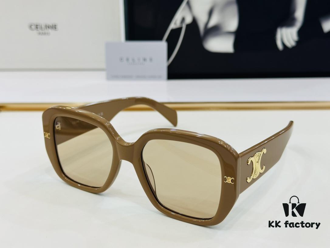 CELINE CE40322 Size: 55□21-145 Arch of Triumph Temple Sunglasses High-End Version Premium Quality Acetate Fashion Sunglasses