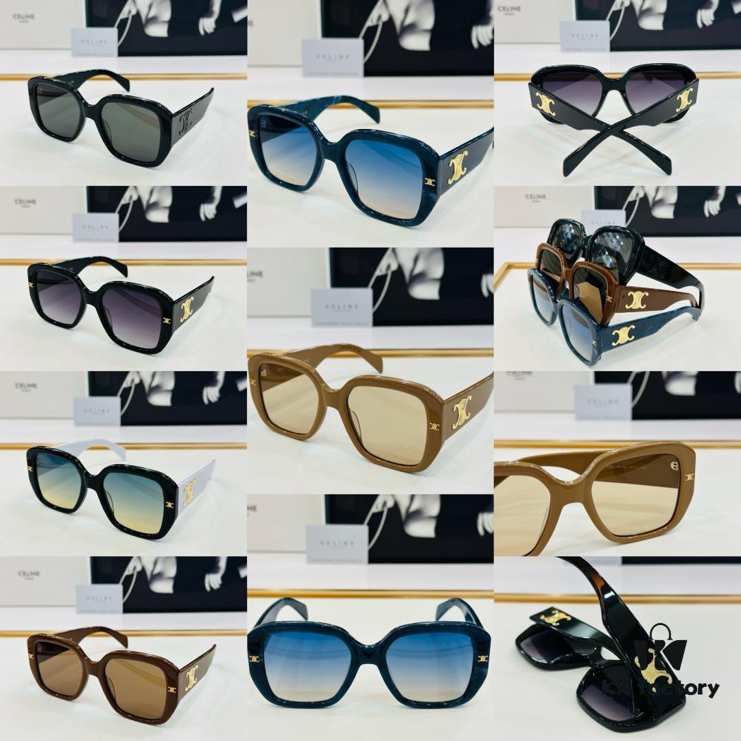 CELINE CE40322 Size: 55□21-145 Arch of Triumph Temple Sunglasses High-End Version Premium Quality Acetate Fashion Sunglasses