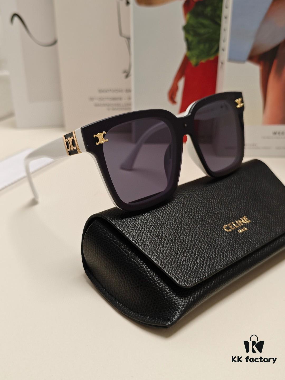 CELINE Women's Sunglasses, Highly Textured, HD Lenses, Stylish and Versatile
