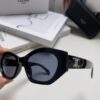 Celine Lisa Same Style Retro Triumph Arch Sunglasses for Women, New Trendy UV-Proof Slimming Luxury Sunglasses, Black and Silver Eyewear