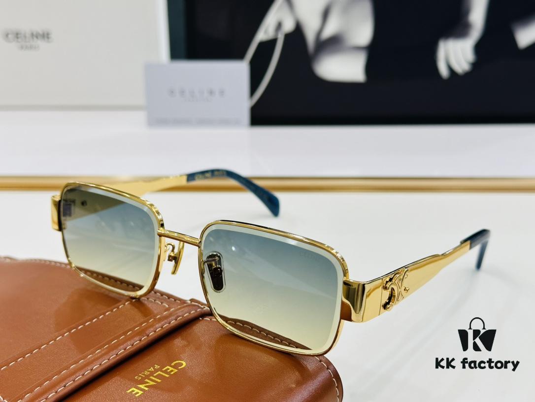 CELINE CL42108U Size 56□18-145 Classic Best-Selling Unisex Sunglasses with Excellent Shine and Premium Texture, European-American Style, Superior Craftsmanship