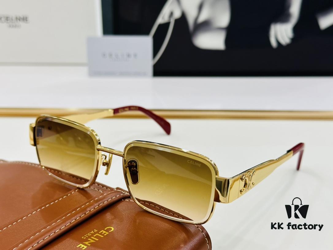 CELINE CL42108U Size 56□18-145 Classic Best-Selling Unisex Sunglasses with Excellent Shine and Premium Texture, European-American Style, Superior Craftsmanship