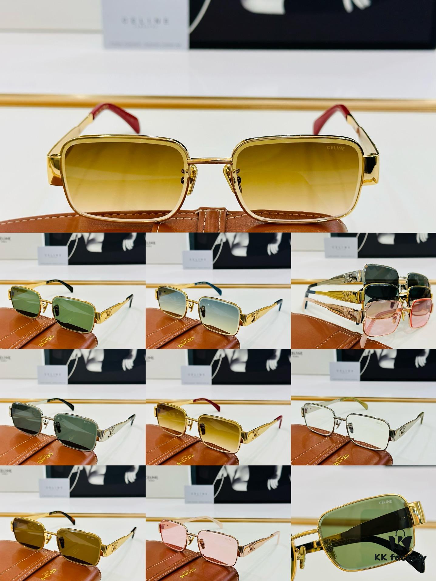 CELINE CL42108U Size 56□18-145 Classic Best-Selling Unisex Sunglasses with Excellent Shine and Premium Texture, European-American Style, Superior Craftsmanship
