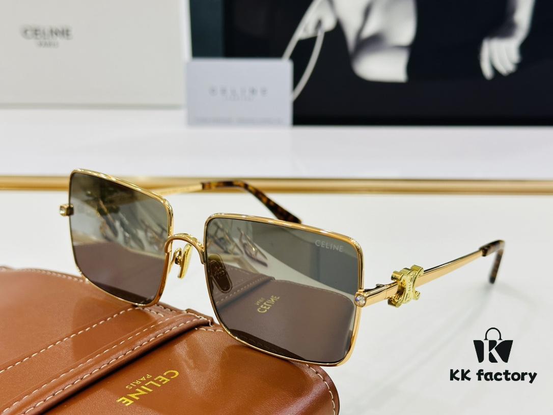 CELINE CL42102U Size: 57□17-143, Bestselling Unisex Sunglasses with Excellent Shine and Premium Texture, XL Craftsmanship
