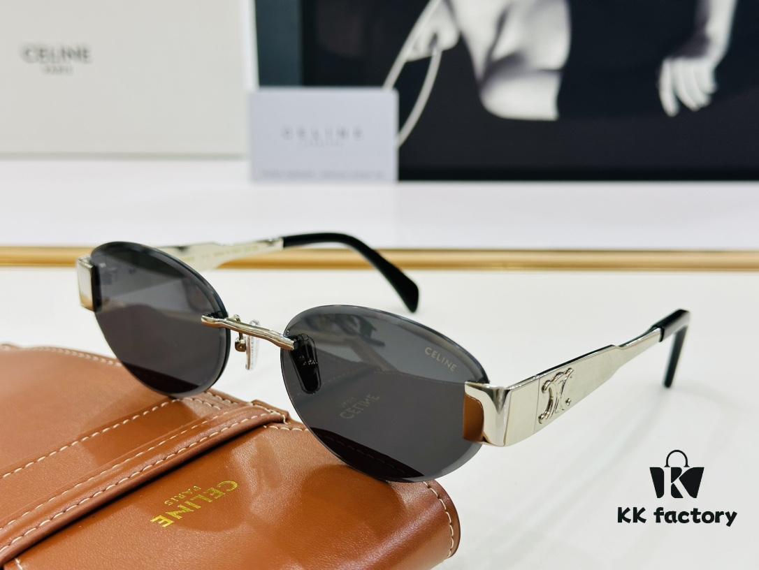 CELINE CL42097U Size 57mm x 18-142, Consistently Popular Style, European and American Fashion, Excellent Gloss, Strong Texture, XL Craftsmanship Amazing