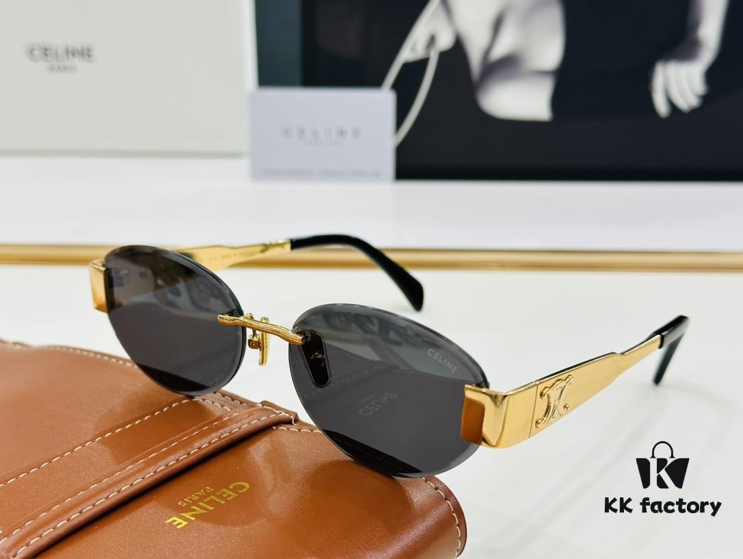 CELINE CL42097U Size 57mm x 18-142, Consistently Popular Style, European and American Fashion, Excellent Gloss, Strong Texture, XL Craftsmanship Amazing