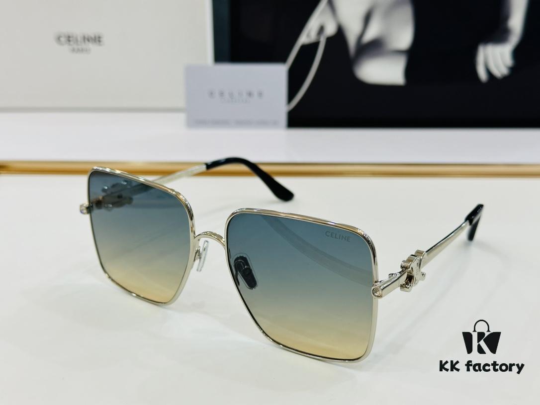 CELINE CL42101U Sunglasses Size 60□17-143, Popular Unisex Style with Excellent Shine and Premium Texture, XL Craftsmanship
