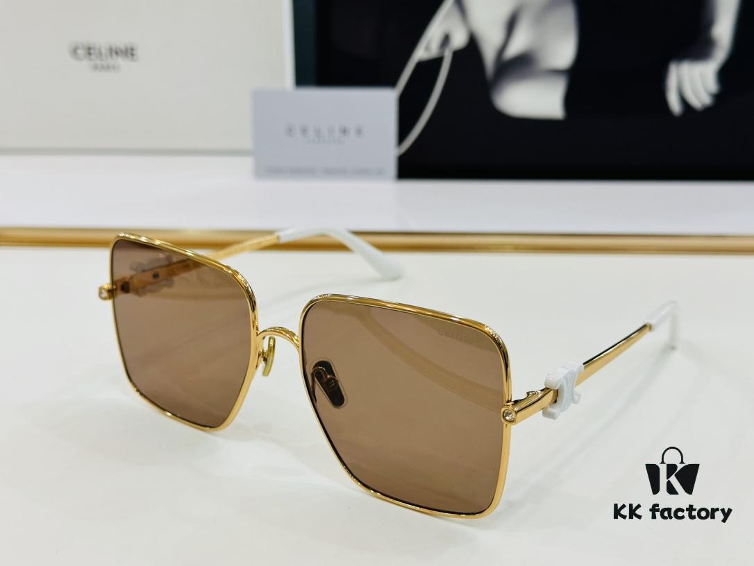 CELINE CL42101U Sunglasses Size 60□17-143, Popular Unisex Style with Excellent Shine and Premium Texture, XL Craftsmanship