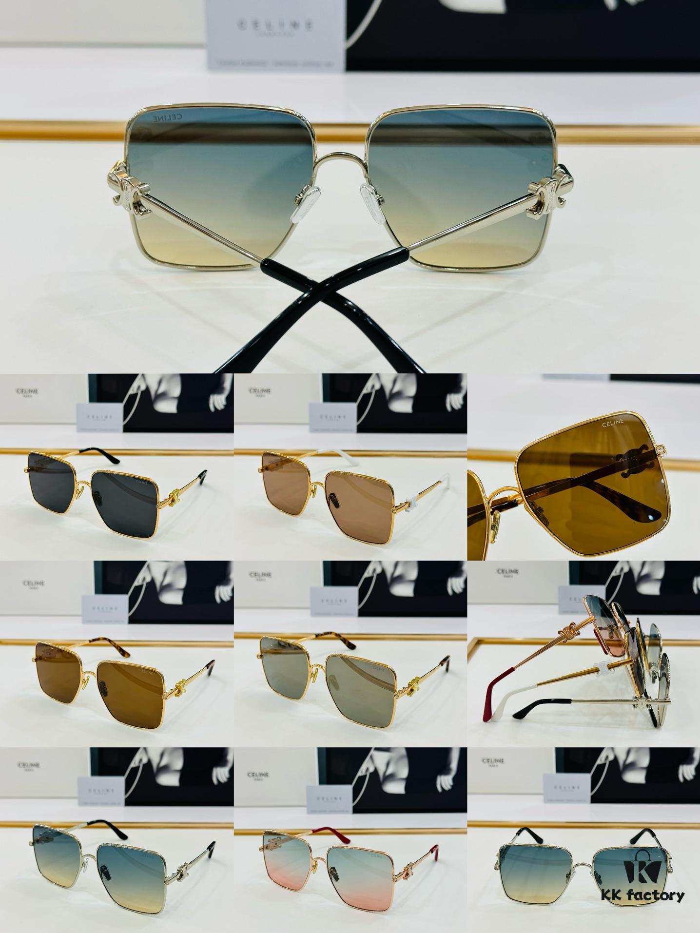 CELINE CL42101U Sunglasses Size 60□17-143, Popular Unisex Style with Excellent Shine and Premium Texture, XL Craftsmanship