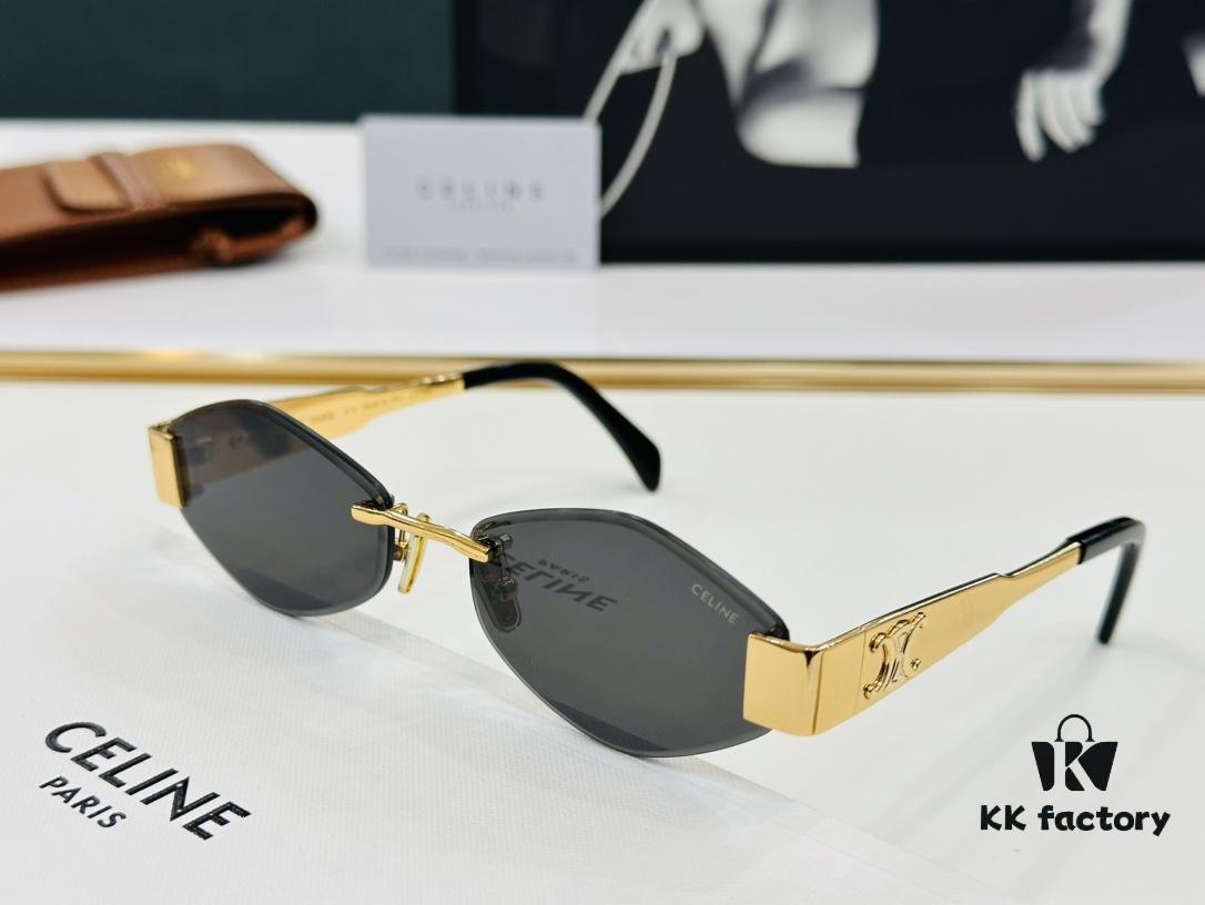 CELINE CL42096U Sunglasses, Size: 57□17-145, Popular European and American Style, Excellent Gloss and Texture, XL Craftsmanship