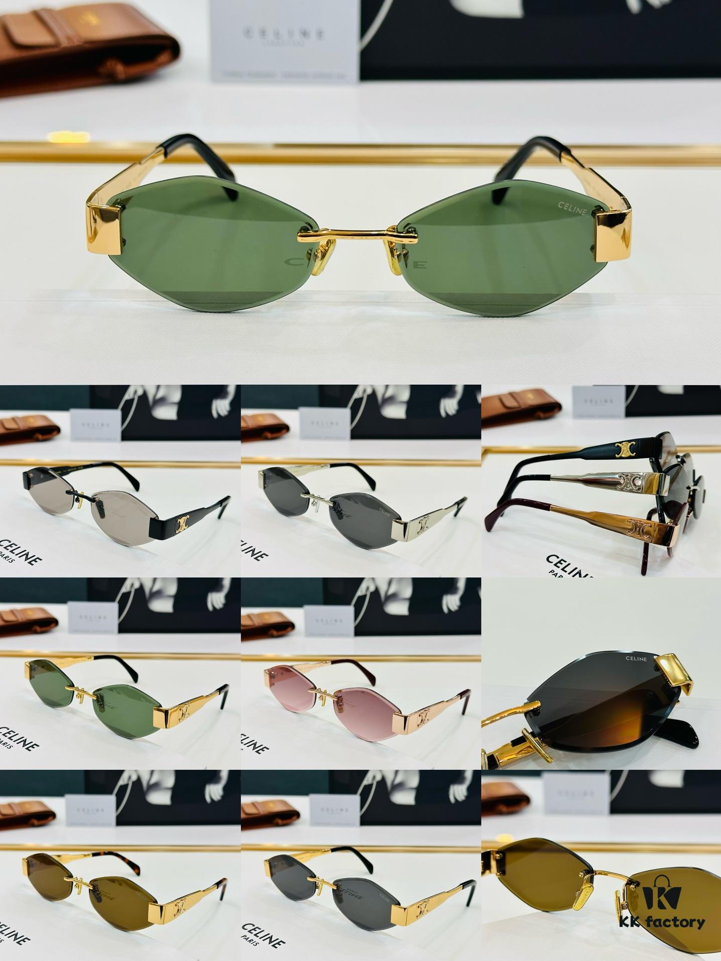 CELINE CL42096U Sunglasses, Size: 57□17-145, Popular European and American Style, Excellent Gloss and Texture, XL Craftsmanship